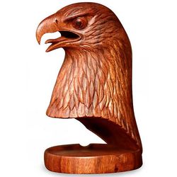 Eagle's Gaze Wood Sculpture