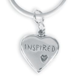 Sterling Silver Expressive Heart Key Ring