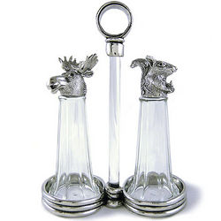 Moose and Squirrel Salt + Pepper Shakers