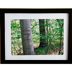 Personalized Summer Love Tree Framed Print