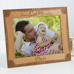 I'm Lucky to Call You Dad Personalized Frame