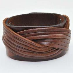 Braided Waves Leather Bracelet