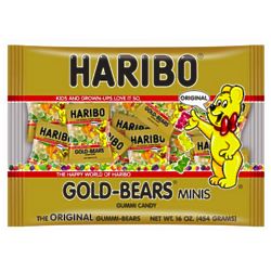 16 Ounce Bag of Haribo Mini Gummi Bear Candies