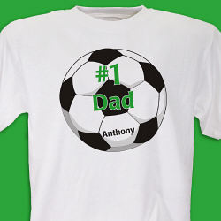 #1 Soccer Fan Personalized Adult T-Shirt