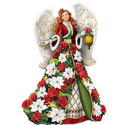 Blessings of the Christmas Season Musical Angel Figurine