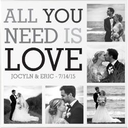 Personalized Love Photo Collage Canvas