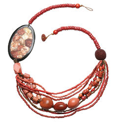 Coral Collage Necklace