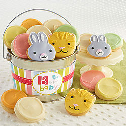 B is for Baby 16 Buttercream Cookies Gift Pail