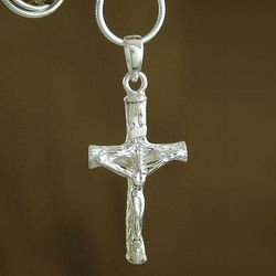 Sterling Silver Cross of Faith Necklace
