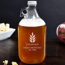 Naturally Brewed Personalized Beer Growler