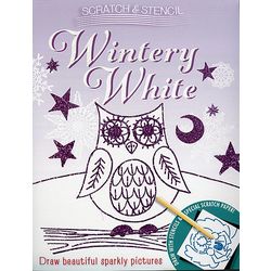 Wintery White Scratch and Stencil Kit