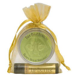 Honey House Naturals Bee Butter and Lip Tube Gift Set