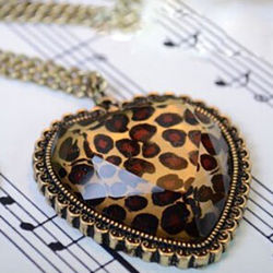 Wild at Heart Leopard Print Necklace