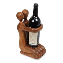 Gift of Love Wood Wine Bottle Holder
