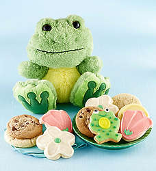 Plush Toad Toy with 10 Cookies
