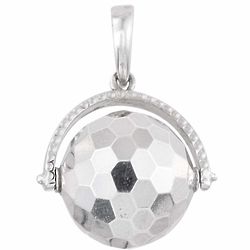 Sterling Silver Disco Ball Style Pendant