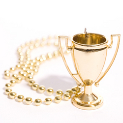 Gold Trophy Bead Necklace