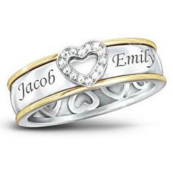 A Mother's Forever Love Personalized Diamond Ring