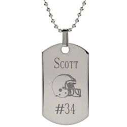 Personalized Stainless Steel Sports Dog Tag