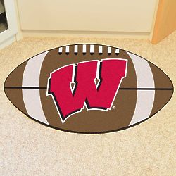 Wisconsin Fanmat Ball Shaped Rug