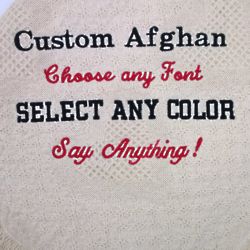 Fully Customized Cotton Afghan