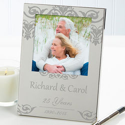 Anniversary Memories Personalized Engraved Picture Frame