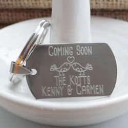 Coming Soon Engagement Key Chain