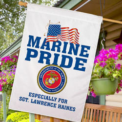 Personalized Military Pride House Flag