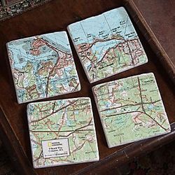 My Town Map Coasters