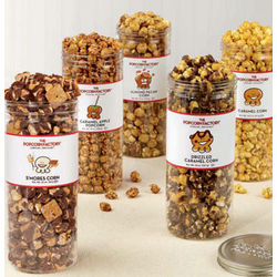Caramel Lovers Popcorn in Clear Canister