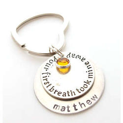 Your First Breath Took Mine Away Key Chain