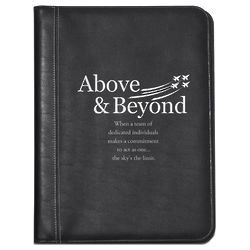 Above and Beyond Jets Leather Padfolio
