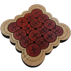 Wooden Circles Packing Problem Puzzle