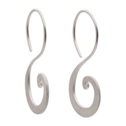 Cloud's Curve Sterling Silver Drop Earrings