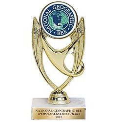 National Geographic Bee Personalized Trophy