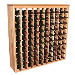 Wooden 100 Bottle Deluxe Cabinet Style Wine Rack Storage Kit