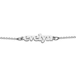 Sterling Silver Lowercase Name Bracelet