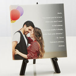 Photo Sentiments for Couples Custom Canvas Print