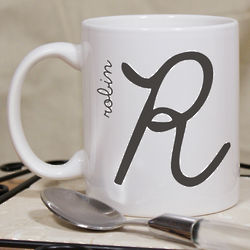 Personalized Initial Coffee Mug