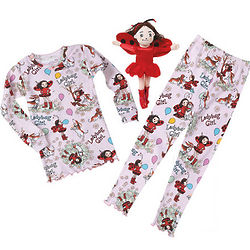 Ladybug Girl's Pajamas and Plush Gift Set