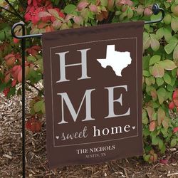 Personalized Home Sweet Home Welcome Garden Flag