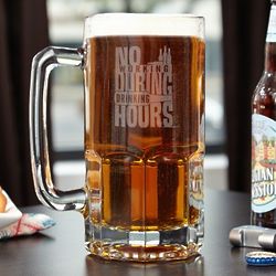 No Working During Drinking Hours Colossal Beer Mug