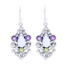 Sparkling Glory Multi-Gemstone Dangle Earrings