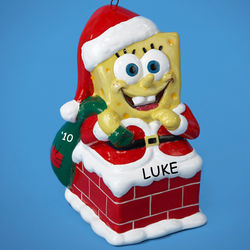 SpongeBob Squarepants Personalized Christmas Ornament - FindGift.com