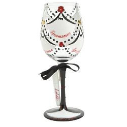 Personalizable Groom Wedding Party Wine Glass