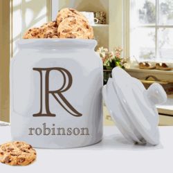 Personalized Initial and Name Cookie Jar