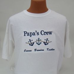Crew Personalized Embroidery Family Shirt