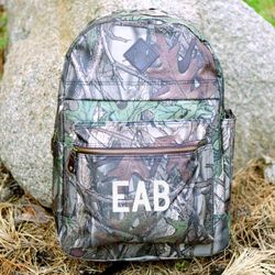 Embroidered Camo Computer Backpack