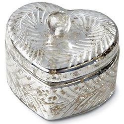 Henrietta Mercury Glass Heart Box