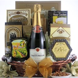 Taittinger Brut 'La Francaise' Champagne Gift Basket
